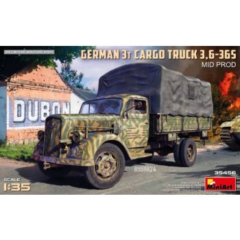 MiniArt - 1/35 GERMAN 3T CARGO TRUCK 3,6-36S MID PROD (01/25) *