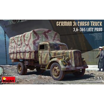 MiniArt - 1/35 GERMAN 3T CARGO TRUCK  3,6-36S LATE PROD