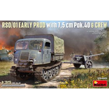 MiniArt - 1/35 RSO/01 EARLY PROD. WITH 7,5 CM PAK.40 en CREW