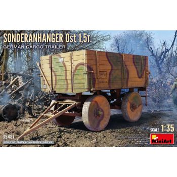 MiniArt - 1/35 SONDERANHANGER OST 1,5T. GERMAN CARGO TRAILER
