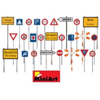 Miniart - 1/35 Dutch Traffic Signs 1930-40's (?/22) *min35661