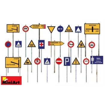 MiniArt - 1/35 POLISH TRAFFIC SIGNS 1930-40S (?/23) *