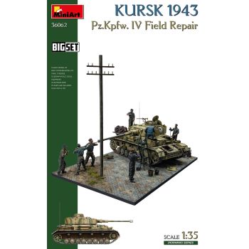 MiniArt - 1/35 KURSK 1943. PZ.KPFW. IV FIELD REPAIR. BIG SET