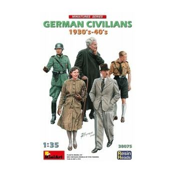 MiniArt - 1/35 GERMAN CIVILIANS 1930-40S. RESIN HEADS (?/22) *