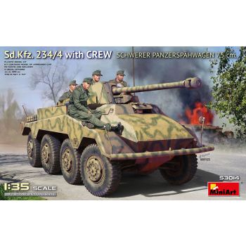 MiniArt - 1/35 SD.KFZ. 234/4 SCHWERER PANZERSP?HWAGEN 7,5 CM. W/CREW