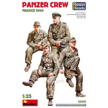 MiniArt - 1/35 PANZER CREW. FRANCE 1944. RESIN HEADS (05/25) *