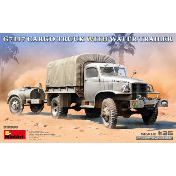 MiniArt - 1/35 G7117 CARGO TRUCK WITH WATER TRAILER