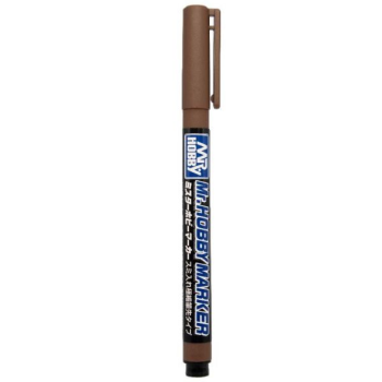 Mr. Hobby - MR. HOBBY MARKER SUPER FINE TIP BRUSH PEN BROWN