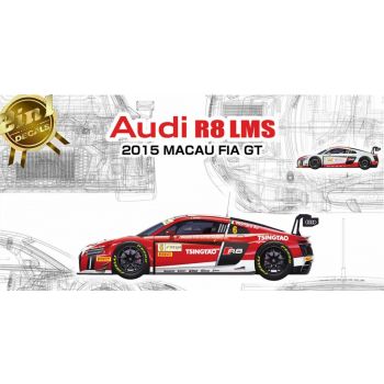 Nunu models - 1/24 AUDI R8 LMS GT3 MACAU 2015 #6-#7