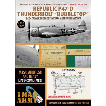 1ManArmy - 1/24 P-47D THUNDERBOLT BUBBLETOP KINETIC (?/24) *