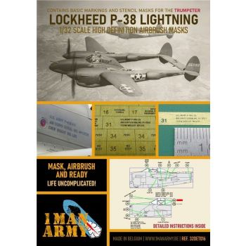 1ManArmy - 1/32 LOCKHEED P-38 LIGHTING TRUMPETER