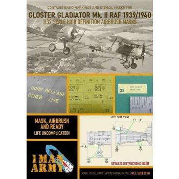 1ManArmy - 1/32 GLOSTER GLADIATOR MK II 1939/1940 ALL BRANDS