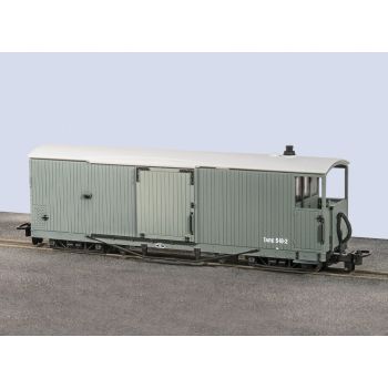 PECO - LenB GLT 8 TON BOGIE GOODS BRAKE VAN, GREY, UNLETTERED, OPEN
