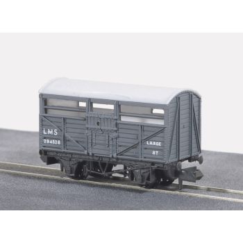 PECO - CATTLE TRUCK, LMS, LIGHT GREY