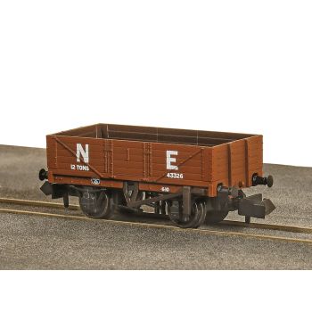 PECO - 9FT 5 PLANK OPEN WAGON, NE, GREY