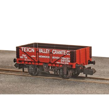 PECO - 9FT 5 PLANK OPEN WAGON, TEIGN VALLEY GRANITE