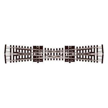 Peco - 1/160 CROSSING SINGLE SLIP 154MM