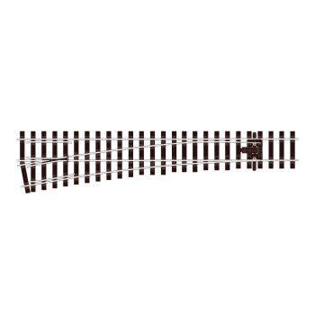 Peco - 1/32 TURNOUT MEDIUM RADIUS L/H 612MM