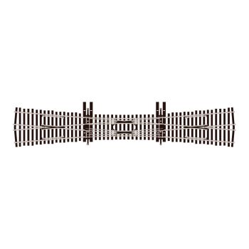 Peco - 1/76 CROSSING N0.6 RADIUS DOUBLE SLIP 305,7MM