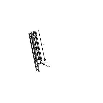 Plastruct - 1/48 LADDER en SAFETY CAGE ABS GRAY 18.3MM Ø 300MM 1X CL-8