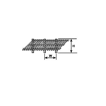 Plastruct - 1/100 FENCE DIAGONAL D STYRENE 8.7x8.7x500MM 1X FEN-24