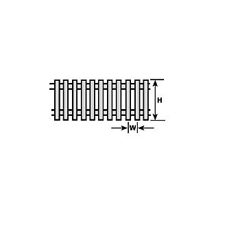 Plastruct - 1/200 FENCE PICKET I STYRENE 6.4x1.6x650MM 1X FEN-52