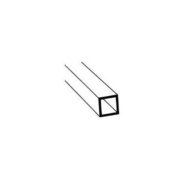 Plastruct - SQUARE TUBING FINELINE STYRENE 3.2x2.2x0.6MM 375MM 7X STFS-4