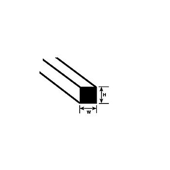 Plastruct - ROD SQUARE STYRENE 2.0x2.0MM 250MM 10X MS-80