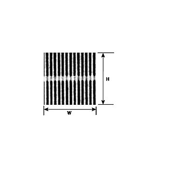 Plastruct - LATTICE PANEL A SLAT STYRENE 54.0x23.8x0.8MM 1X LAT-10