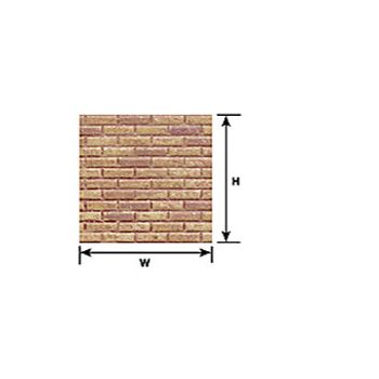 Plastruct - 1/24 SHEET BRICK RED CLAY 0.5x300x175MM 2X PS-90