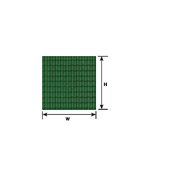 Plastruct - 1/100 SHEET RIDGE CLAY TILE STY. RED 0.5x300x175MM 2X PS-135