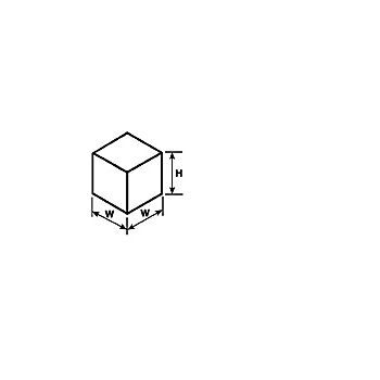 Plastruct - CUBE ACRYLIC CL. 15.9x15.9MM 5X AC-20