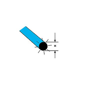 Plastruct - FIBRE OPTIC STRAND BLUE FLUORESCENT 0.8x500MM 5X FFOB-30