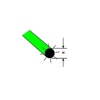 Plastruct - FIBRE OPTIC STRAND GREEN FLUORESCENT 0.5x500MM 5X FFOG-20