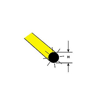 Plastruct - FIBRE OPTIC STRAND YEL FLUORESCENT 0.5x500MM 5X FFOY-20