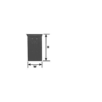 Plastruct - 1/12 DOOR FRONT GEO DH. STY. WH. 190.5x101.6MM 1X DORS-12E