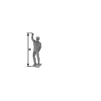 Plastruct - 1/24 FIGURE REACHING ABS TAN 90.5MM 2X FR-16