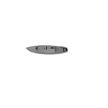 Plastruct - 1/400 SAIL BOAT B METAL 3.2x7.9x30.2MM 2X BTM-400B