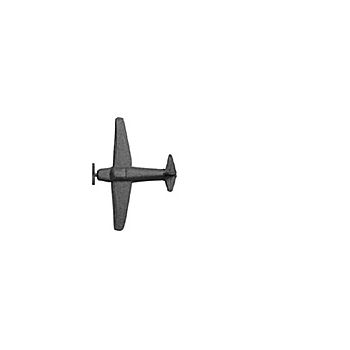 Plastruct - 1/200 AIRPLANE PROP. A POLY. 7.9x54.0x41.3MM 6X AIR-200A