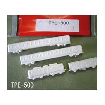 Plastruct - 1/500 TRAIN PASSENGER SET STY. WH. 1X TPE-500