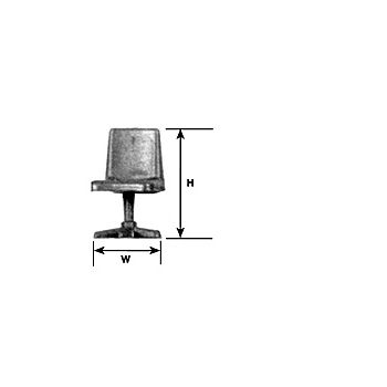 Plastruct - 1/48 WORK STATION CHAIR B STY. WH. 16.7x10.3MM 1X OLC-10