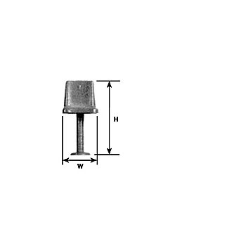 Plastruct - 1/48 DRAFTING PEDESTAL ST. I STY. WH. 21.4x10.3MM 1X OLC-80