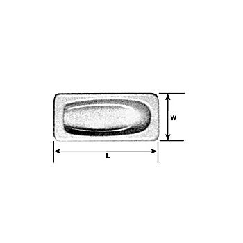 Plastruct - 1/24 OBLONG BATHTUB F STY. WH. 71.4x33.3MM 1X OBT-24