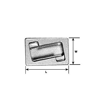 Plastruct - 1/24 RECT. HOT TUB D STY. WH. 79.6x50.8MM 1X HZB-24