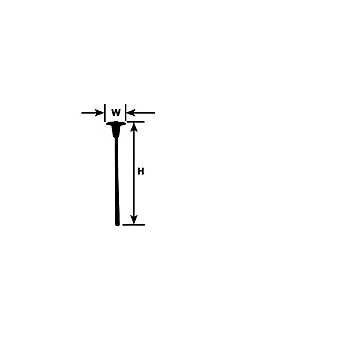 Plastruct - 1/100 HALOGEN LAMP STY. 57.2x6.4MM 5X HAL-100