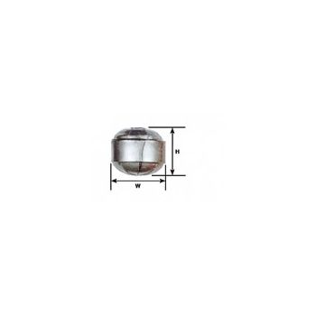 Plastruct - 1/250 WATER TOWER TANK POLY. SIL 4.0x5.6MM 8X TANK-25