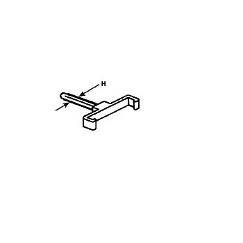 Plastruct - LADDER CLIP KL-24 ACRYL CL. 2.4MM 5X LC-24