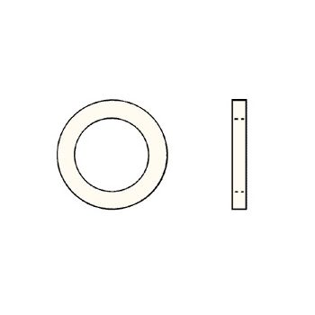 Plastruct - RING ABS MEDIUM GRAY 15.9x9.5x2.4MM 5X RI-12