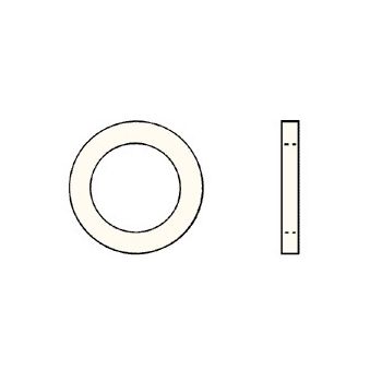 Plastruct - RING ABS MEDIUM GRAY 22.2x15.9x3.2MM 5X RI-20