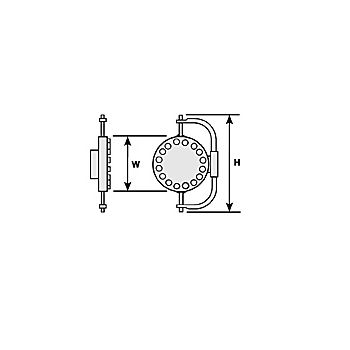 Plastruct - MANWAY ABS MEDIUM GRAY 20.6X33.7MM 3X MH-18